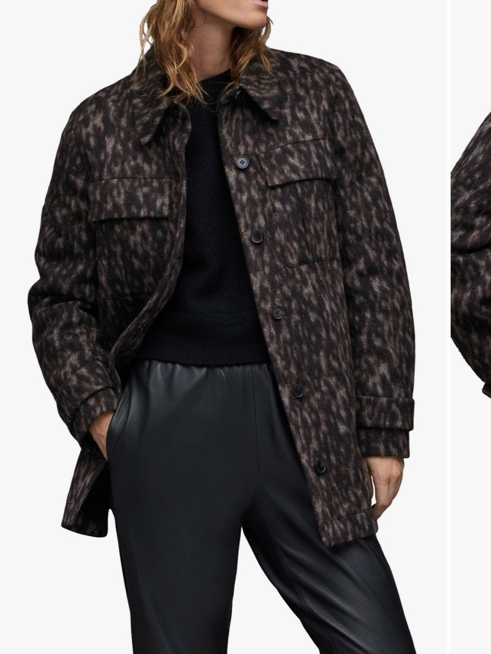 All Saints Leopard Jacket
